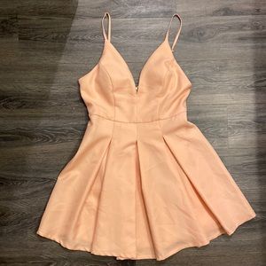 Flirty pink cocktail dress